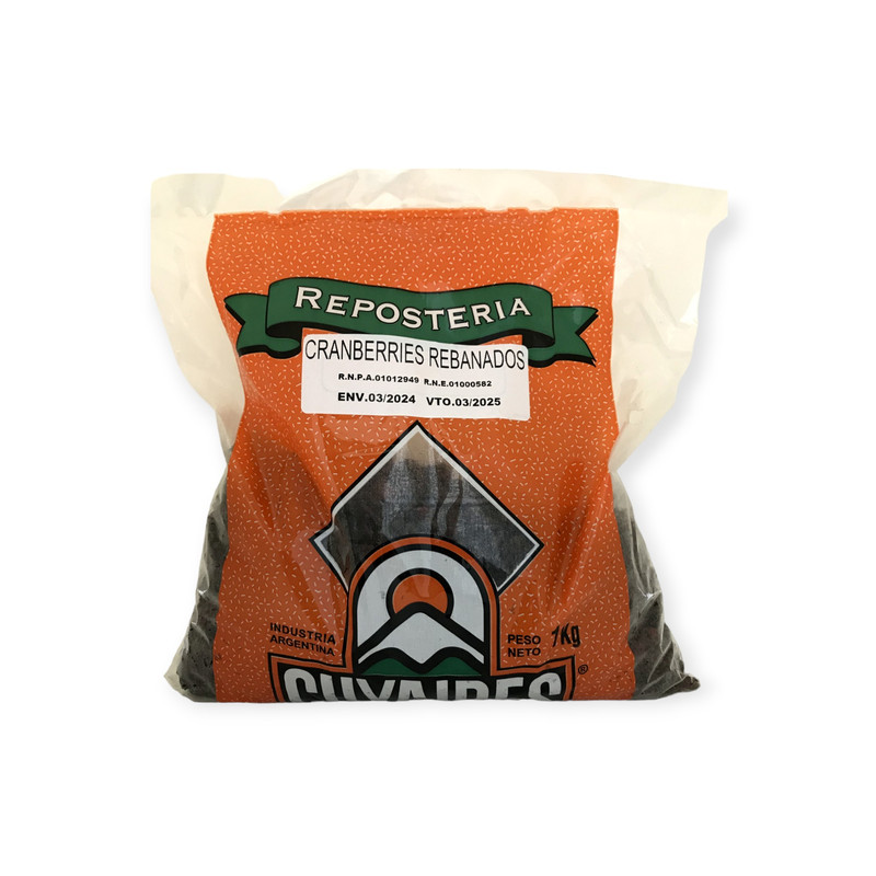 CRANBERRIES REBANADOS x 250g