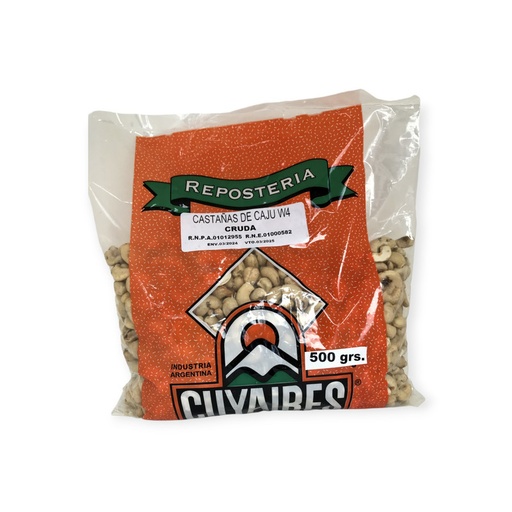 [62123] CASTAÑAS DE CAJU W4 NATURAL x 500g